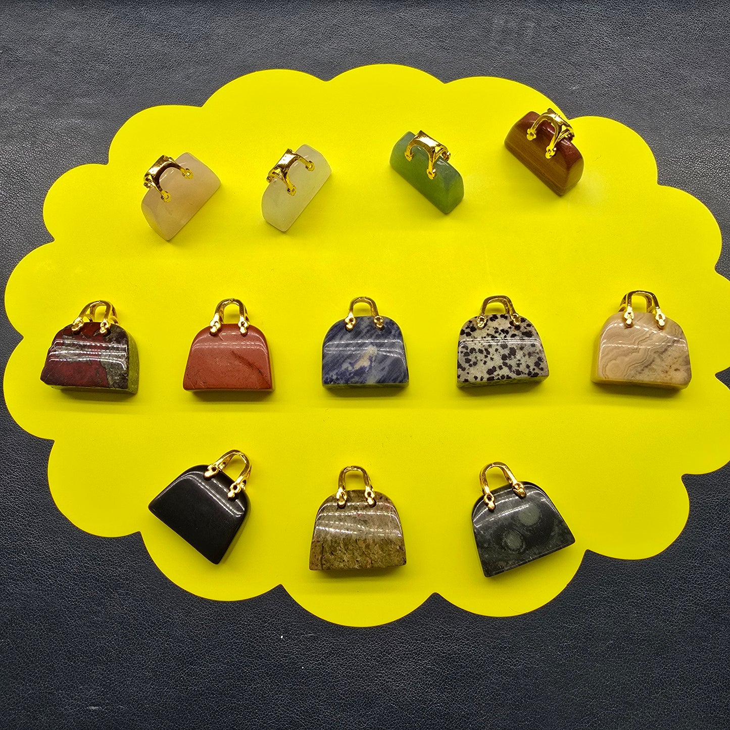 Natural crystal-small bags of various materials