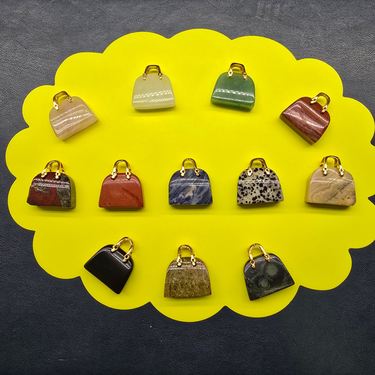 Natural crystal-small bags of various materials