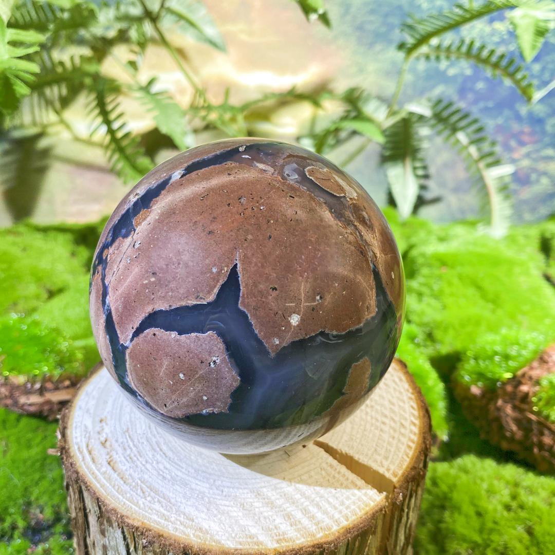 Natural crystal balls-Football agate sphere