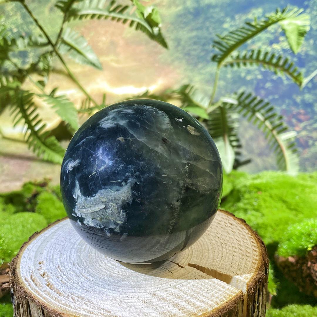 Natural crystal balls-Green fluorite balls