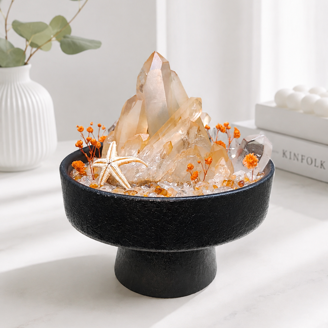 crystal terrarium