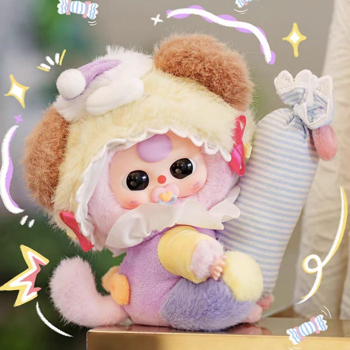 [Baby Three] Sweet Dream 100% Plush Series Blind Box - Cute Plush Trendy Toy Doll - Figurine for Display or Hanging - Birthday Gift
