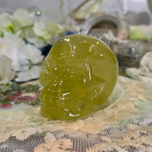 Natural Crystal-Citrine Skull