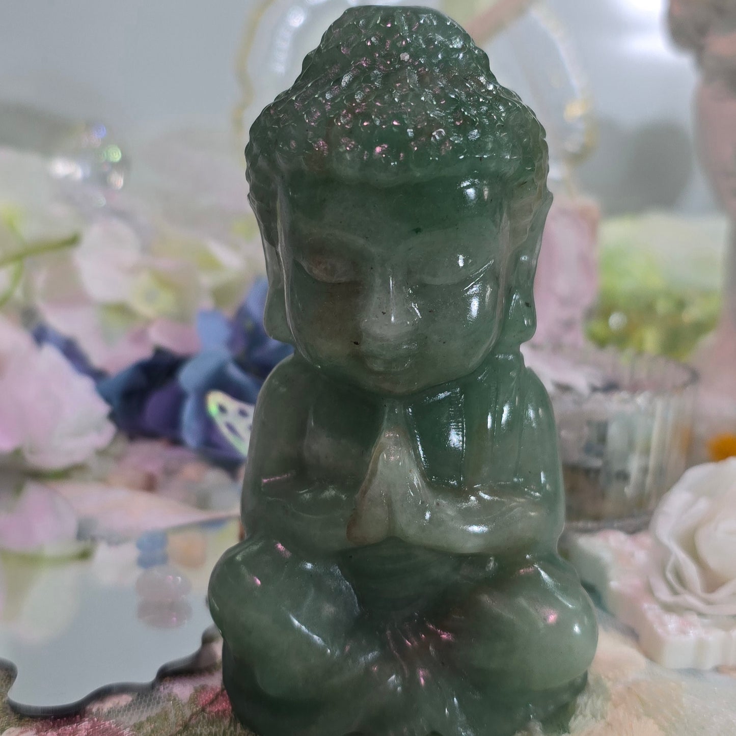 Natural Crystal - Green Aventurine Buddha Statue