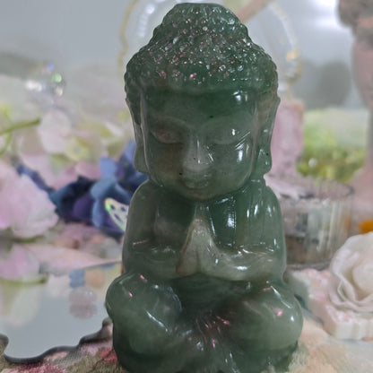 Natural Crystal - Green Aventurine Buddha Statue