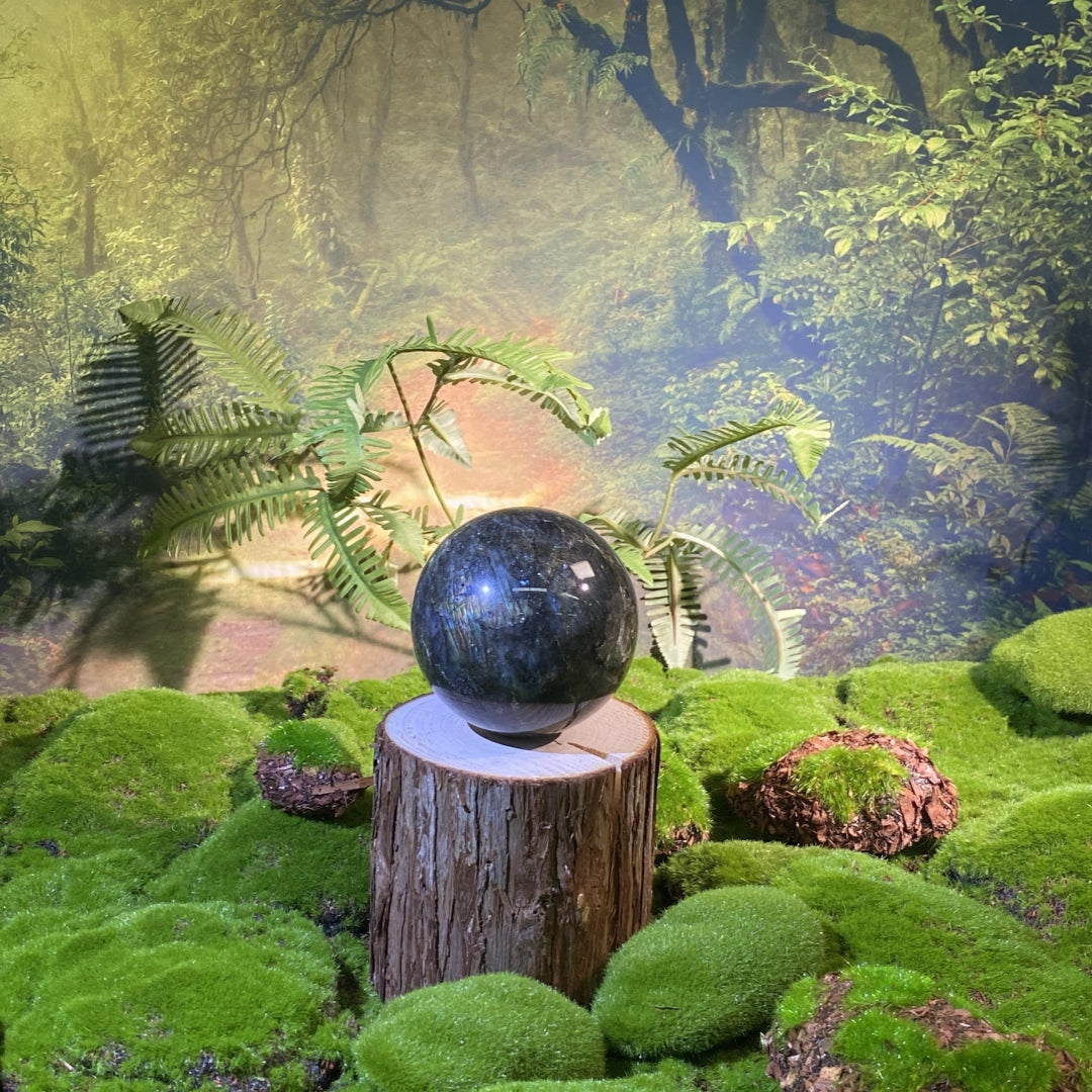 Natural Crystal Ball-Labradorite