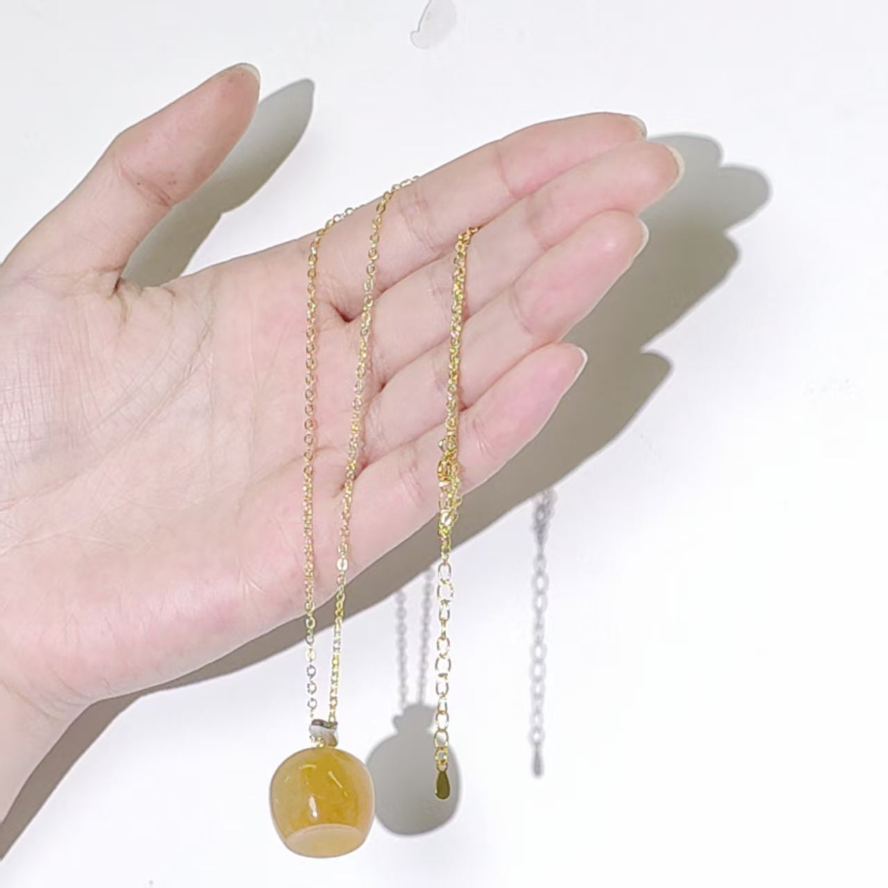 Natural Crystal - Little Apple Pendant