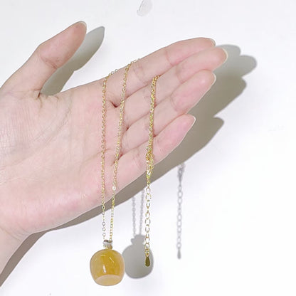 Natural Crystal - Little Apple Pendant