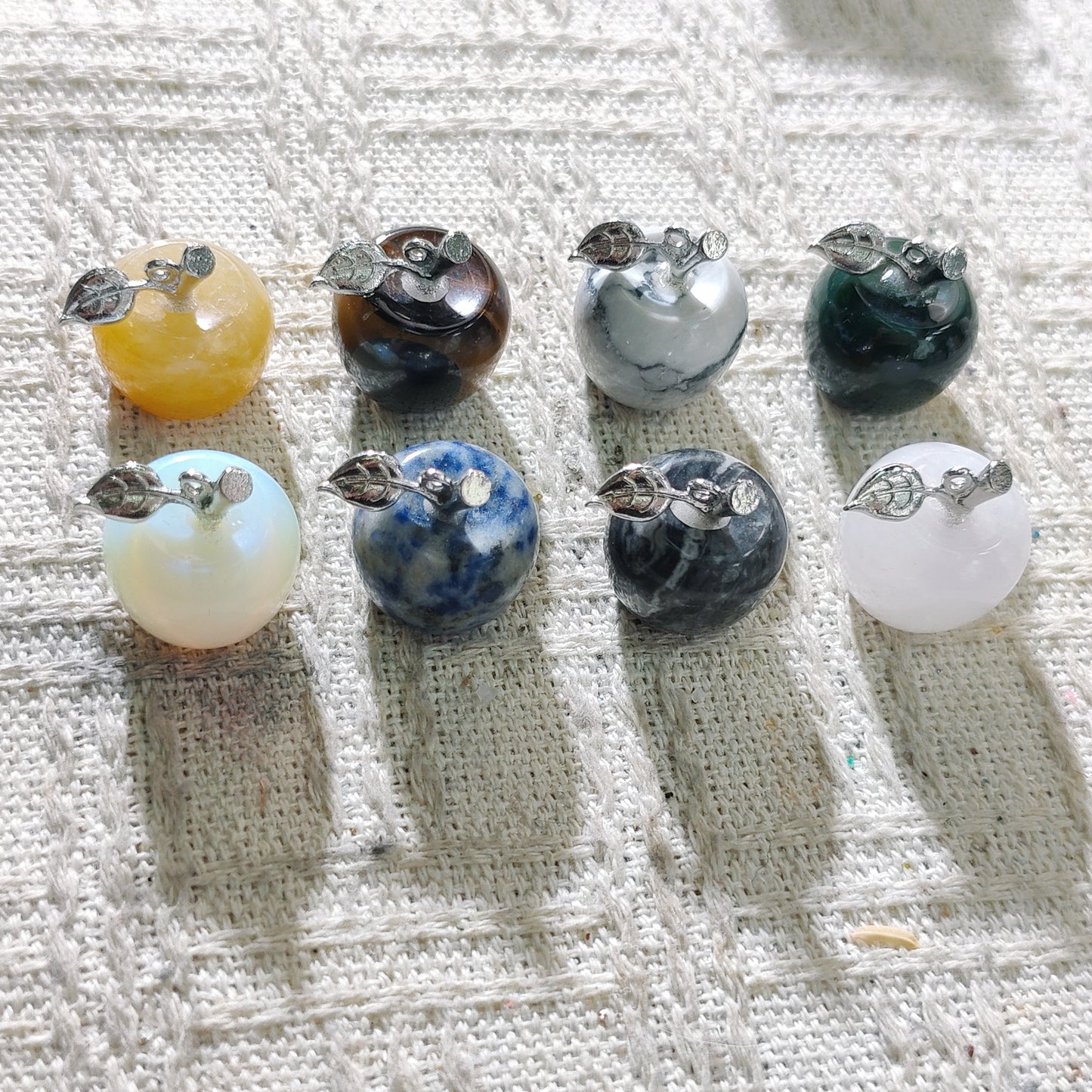 Natural Crystal - Little Apple Pendant