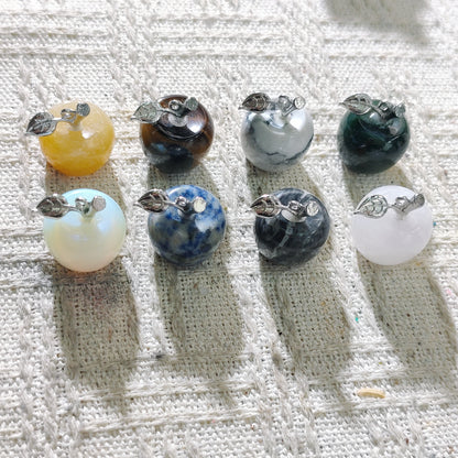 Natural Crystal - Little Apple Pendant