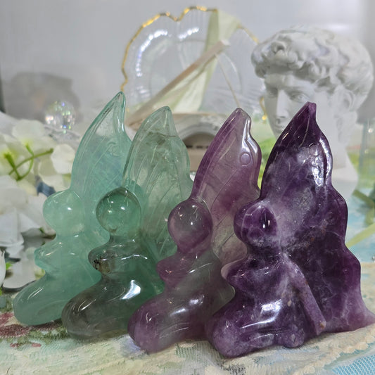 Natural Crystal-Fluorite fairy