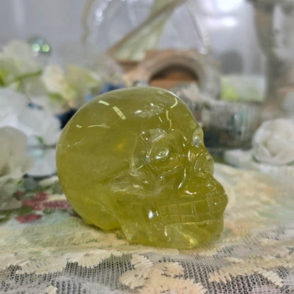Natural Crystal-Citrine Skull