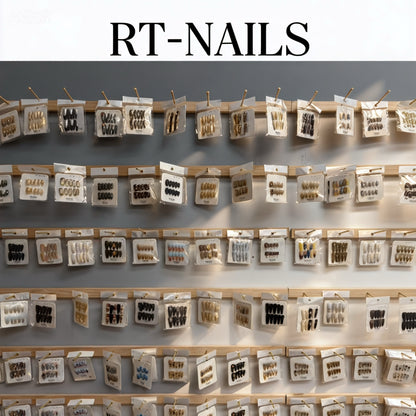 RT-Nails Premium Salon - High-Quality Nail Art - Various Styles - 10-Pack Blind Bag