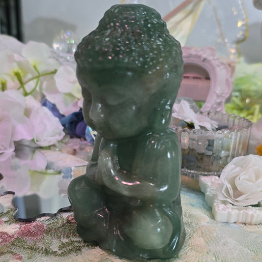 Natural Crystal - Green Aventurine Buddha Statue