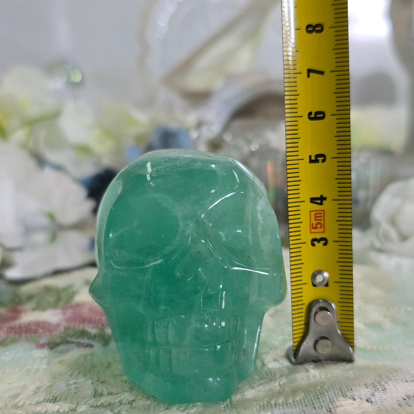 Natural Crystal-Fluorite Skull