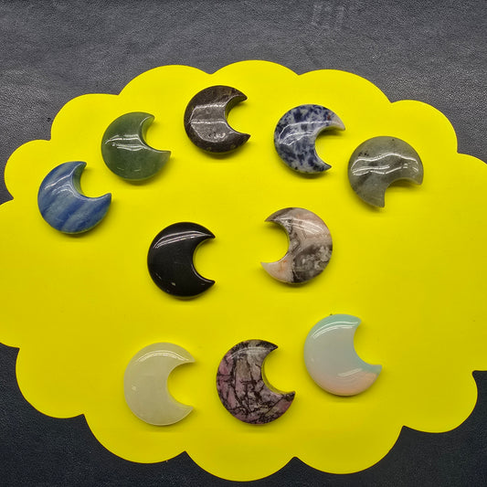 Natural crystal-small moons of various materials