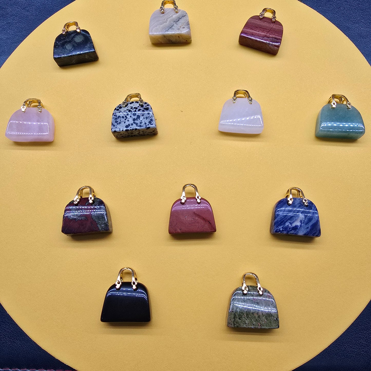 Natural crystal-small bags of various materials