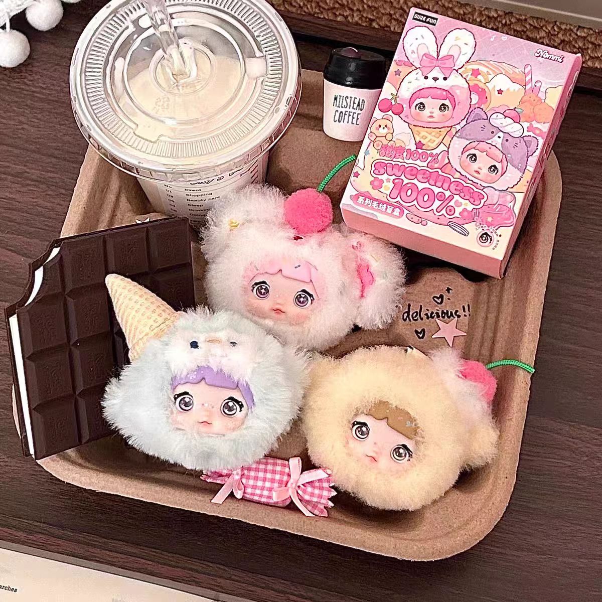 [Nommi] 100% Sweetness Series Plush Blind Box Trendy Toy Doll Cute Figure Desktop Decoration Gift