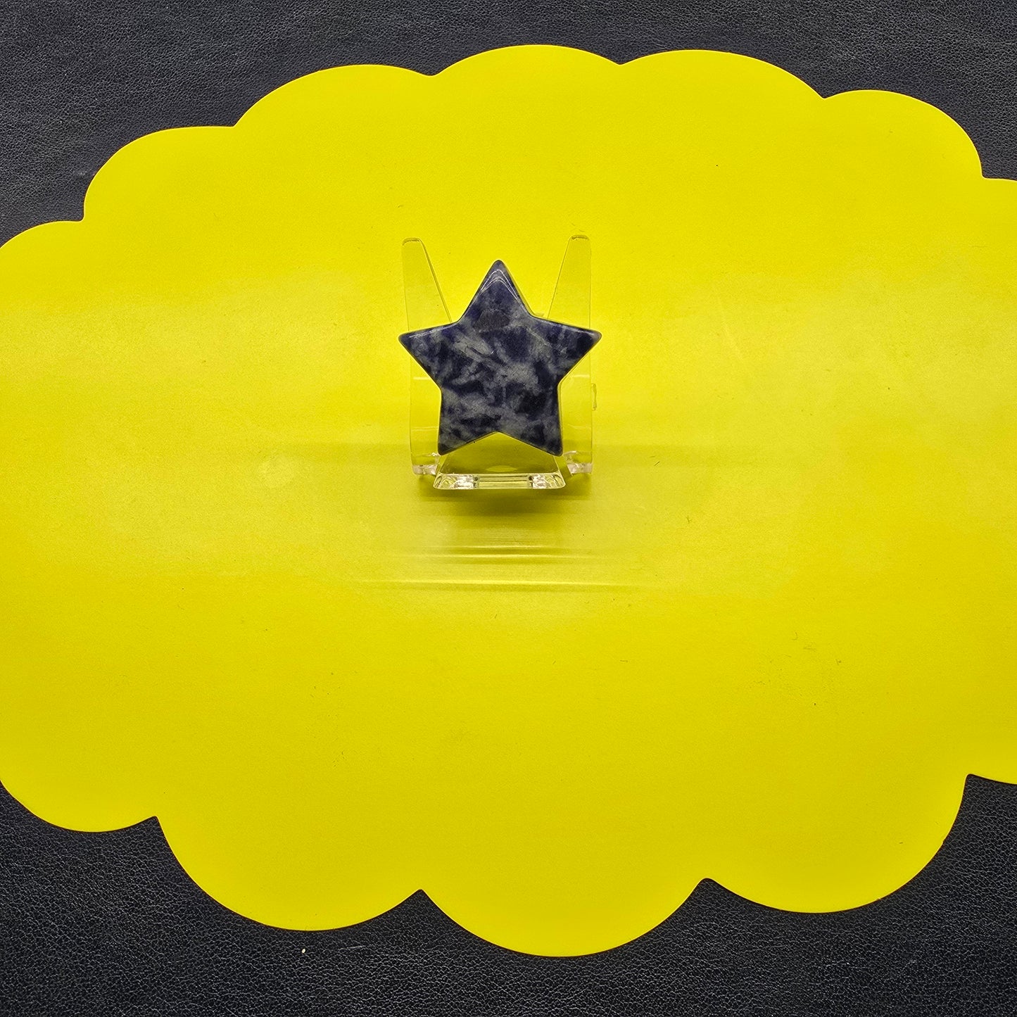 Natural crystal-stars of various materials