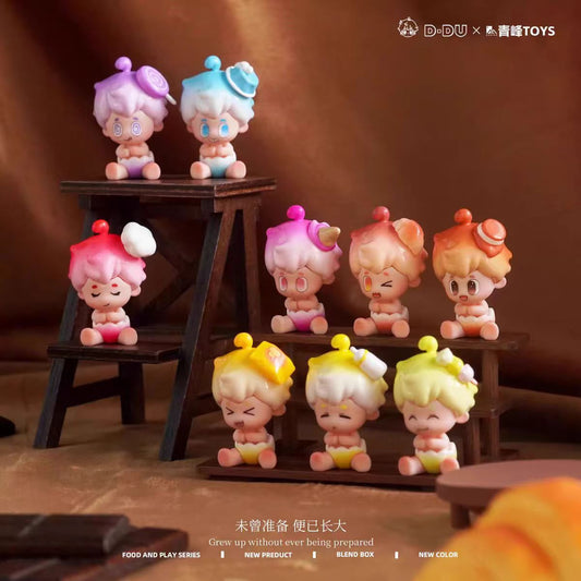 DUDU Milk Tea - Dudu Cute Beans - Food Toy Series - Cute Beans - Blind Box - Figurines - Trendy Toys - Desktop Decorations