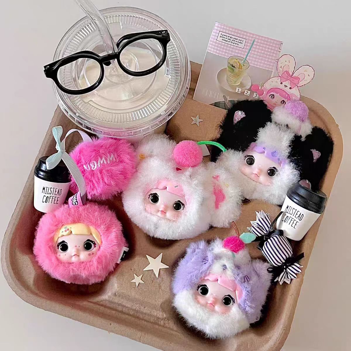 [Nommi] 100% Sweetness Series Plush Blind Box Trendy Toy Doll Cute Figure Desktop Decoration Gift