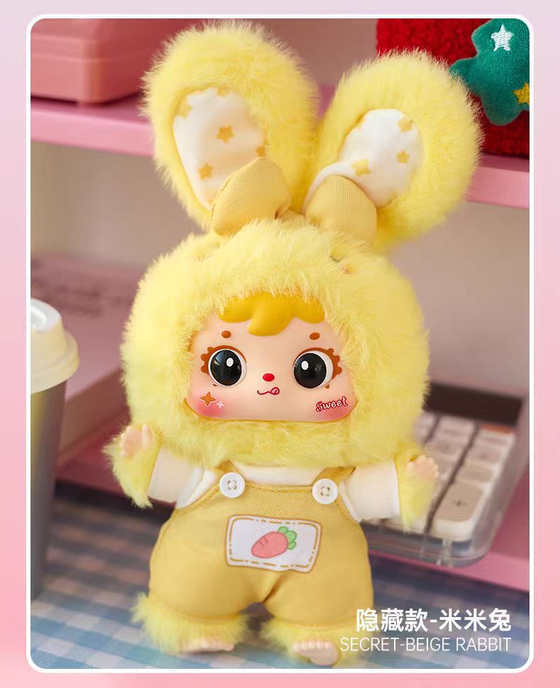 [Samuel] Rainbow Bunny Plush Blind Box Series - Cute Trendy Doll - Backpack Charm - Gift for Girls