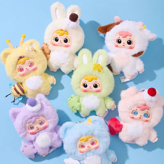 [Samuel] Hugging Ice Cream Cute Pet Blind Box - Plush Doll - Creative Plush Toy - For Girls - Doll Gift - Plush Keychain