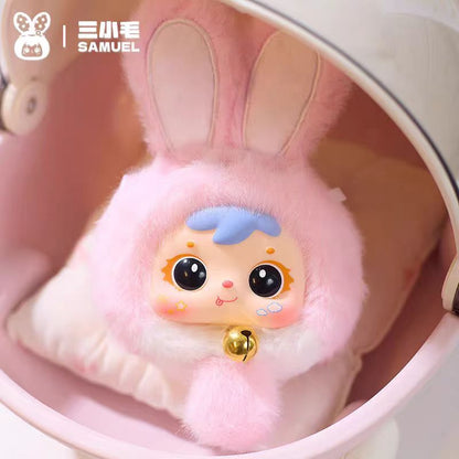 (Samuel) Mini Fortune Rabbit Trendy Plush Blind Box Cute Keychain Doll Toy Gift