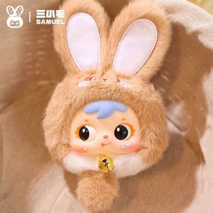 (Samuel) Mini Fortune Rabbit Trendy Plush Blind Box Cute Keychain Doll Toy Gift