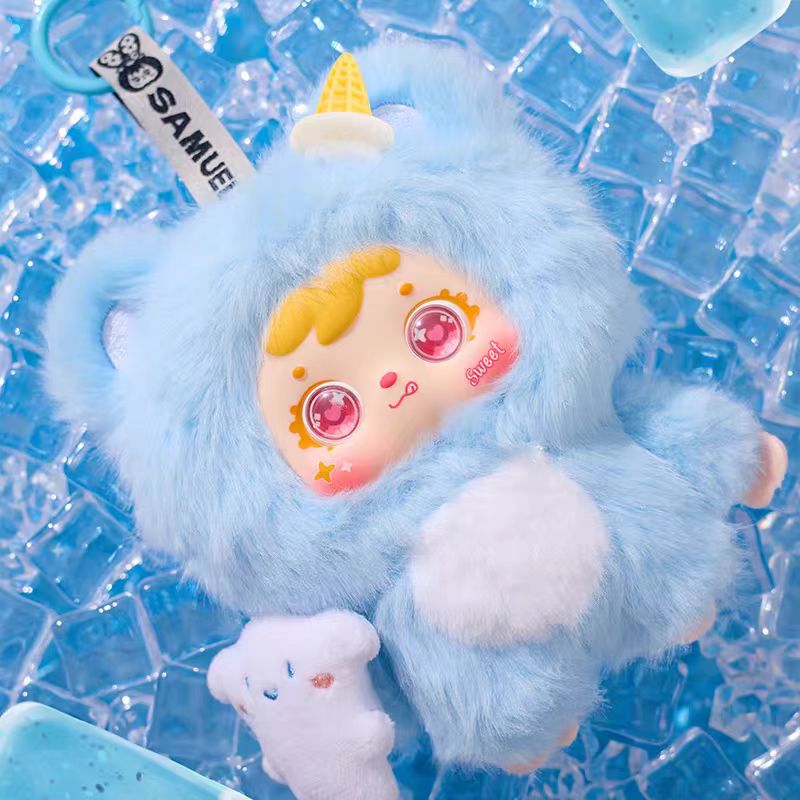[Samuel] Hugging Ice Cream Cute Pet Blind Box - Plush Doll - Creative Plush Toy - For Girls - Doll Gift - Plush Keychain